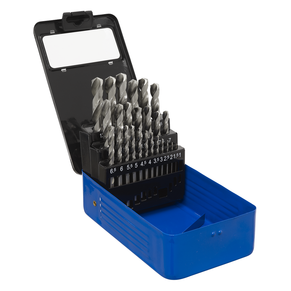 Sealey AK47251 25pc HSS Fully Ground Drill Bit Set