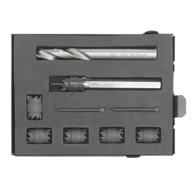 Sealey AK4730 9pc 10mm Spot Weld Cutter & Drill Bit Set