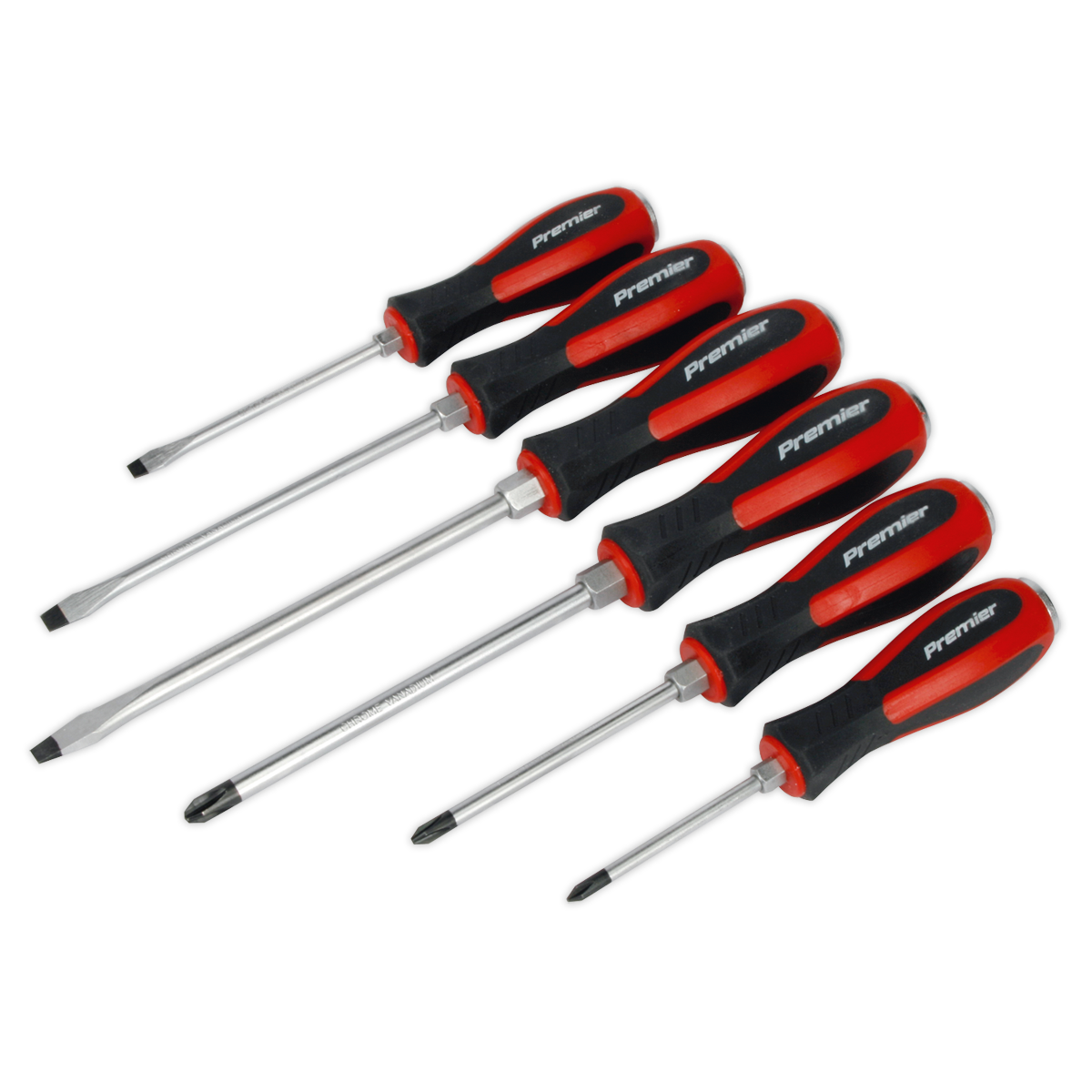 Sealey AK4932 6pc Hammer-Thru Screwdriver Set