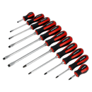 Sealey AK4933 11pc Hammer-Thru Screwdriver Set