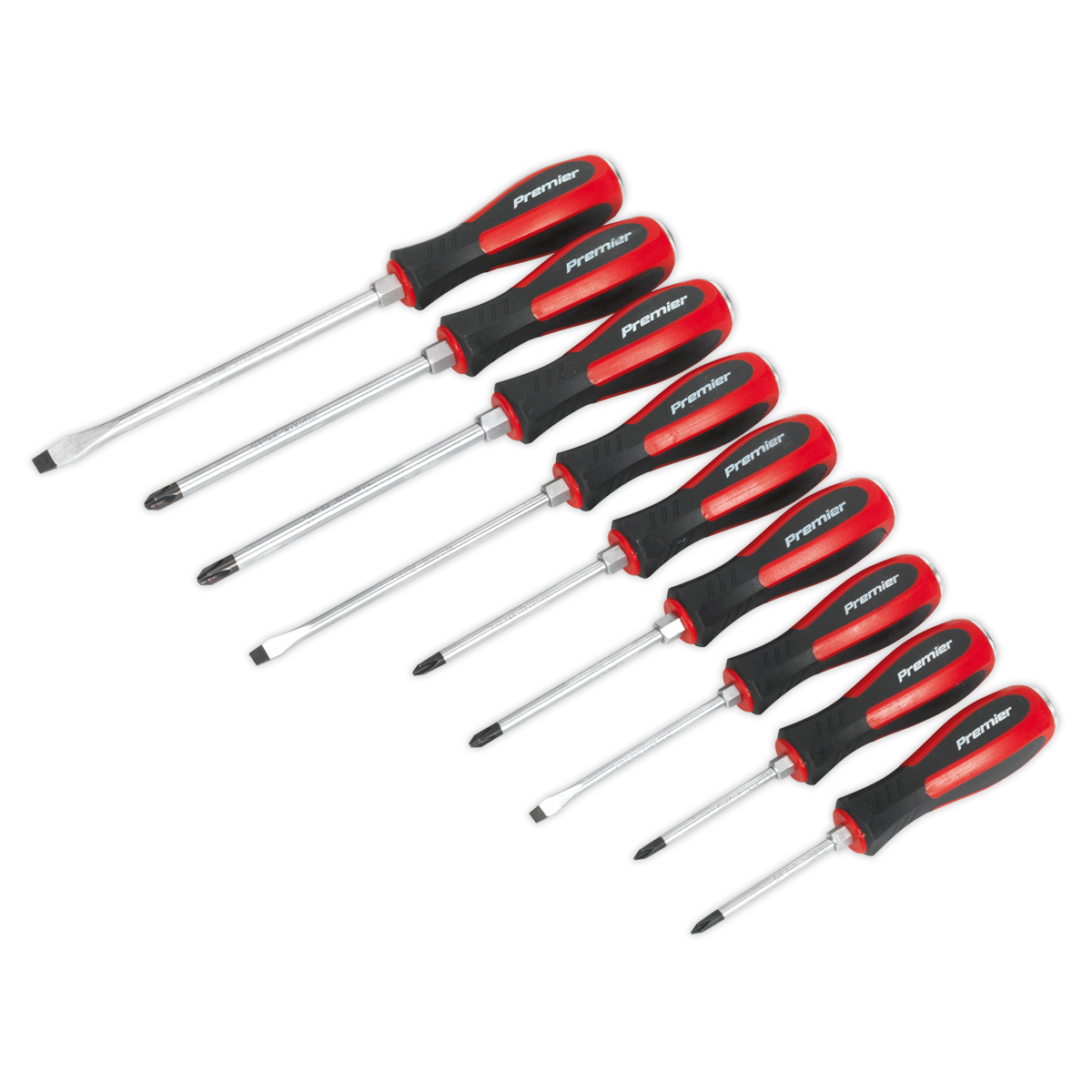Sealey AK4934 9pc Hammer-Thru Screwdriver Set