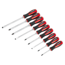 Sealey AK4934 9pc Hammer-Thru Screwdriver Set
