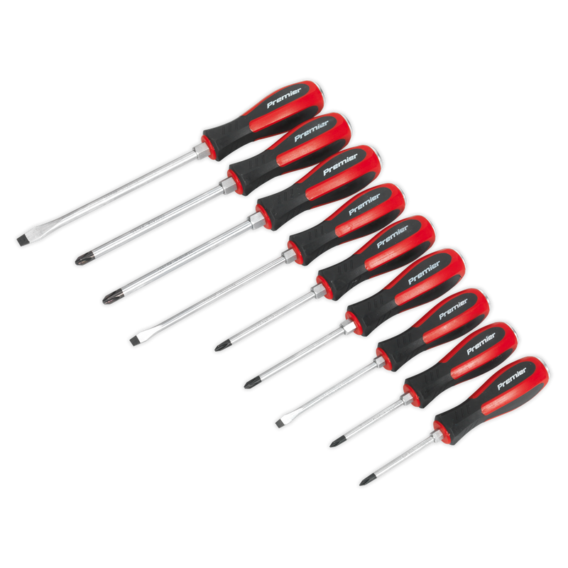 Sealey AK4934 9pc Hammer-Thru Screwdriver Set
