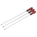 Sealey AK4935 3pc 450mm Extra-Long Hammer-Thru Screwdriver Set