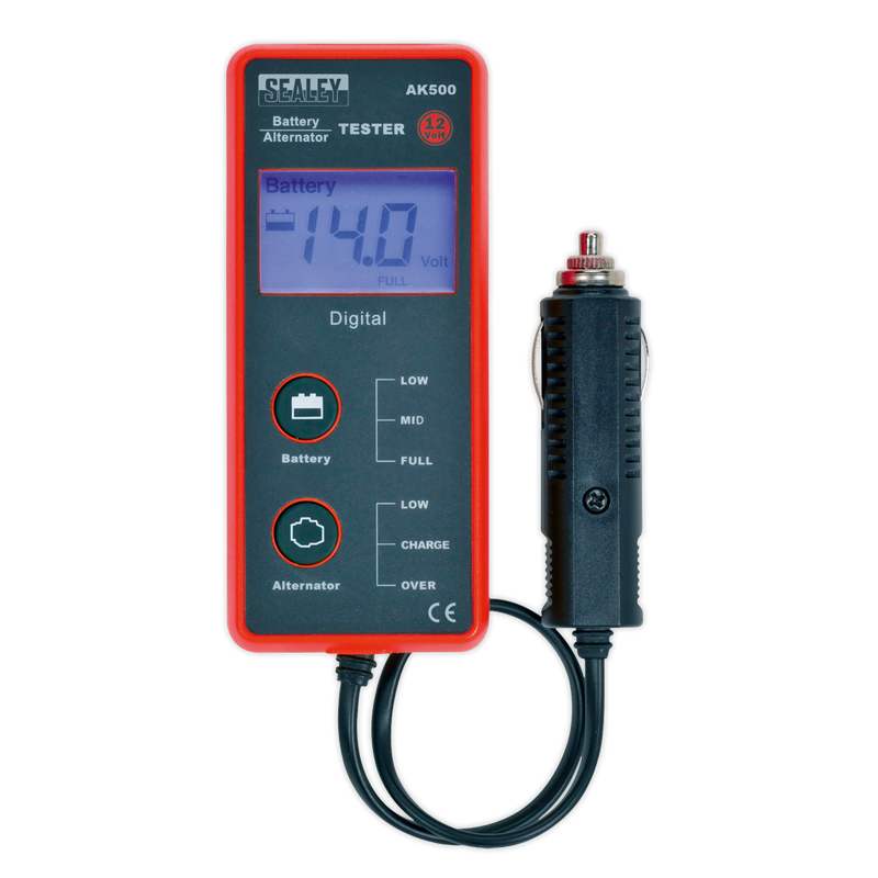 Sealey AK500 12V Battery & Alternator Tester - LCD Screen