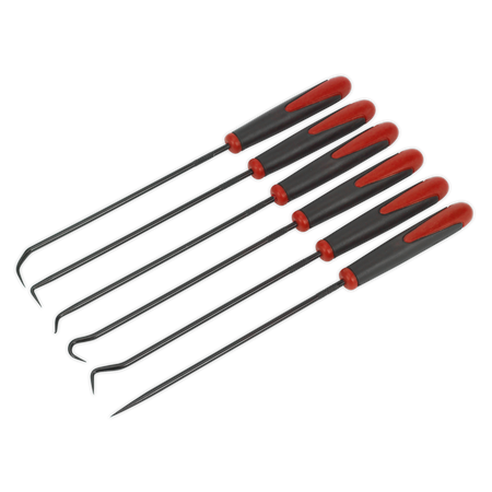 Sealey AK5215 6pc Extra-Long Pick & Hook Set