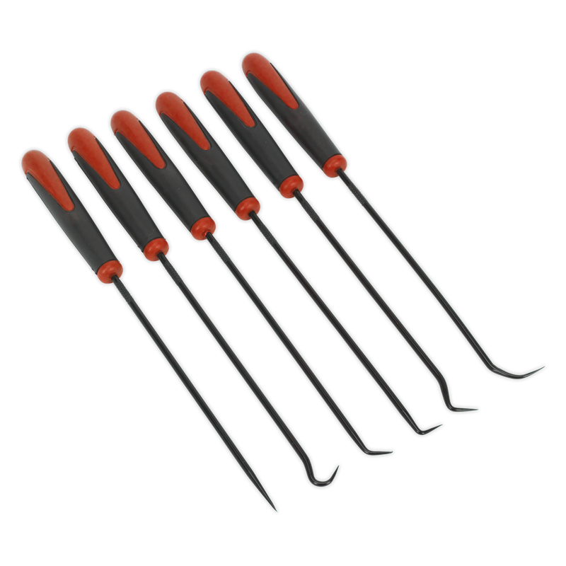 Sealey AK5215 6pc Extra-Long Pick  Hook Set