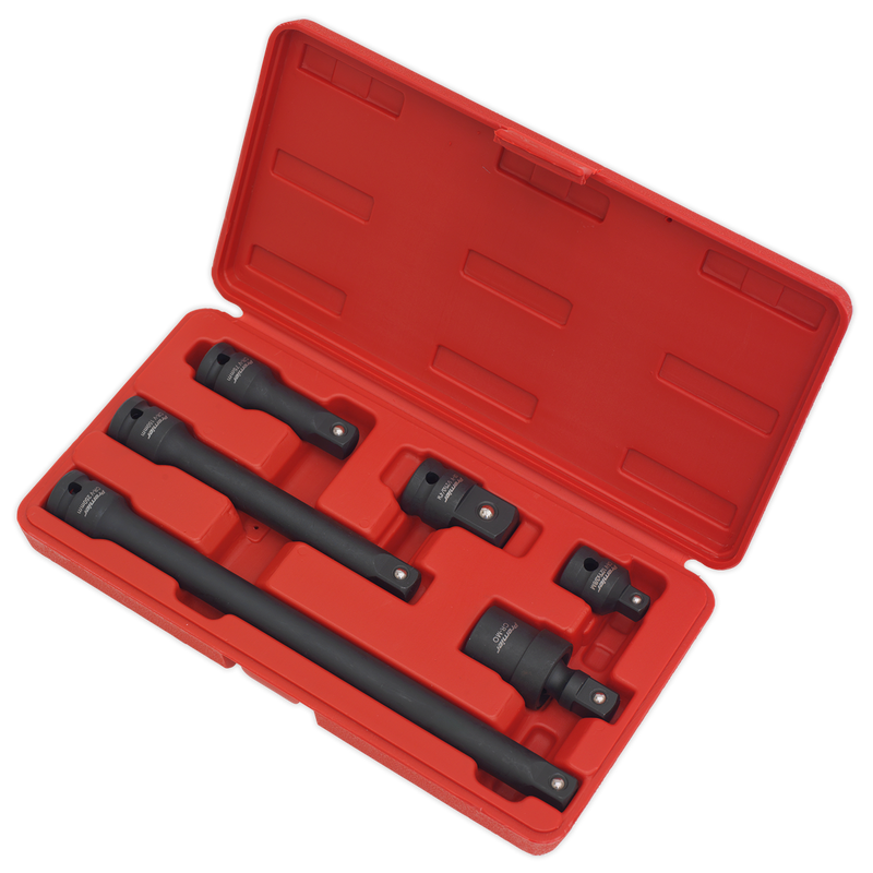 Sealey AK5514 6pc 1/2"Sq Drive Impact Adaptor & Extension Bar Set