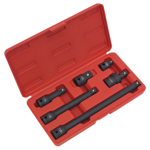 Sealey AK5514 6pc 1/2"Sq Drive Impact Adaptor & Extension Bar Set
