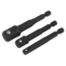Sealey AK5521 3pc Impact Socket Adaptor Set