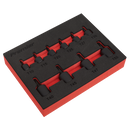 Sealey AK5526 10pc 1/4" & 3/8"Sq Drive Low Profile Impact TRX-Star* Socket Bit Set