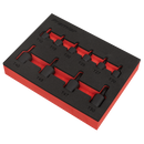 Sealey AK5526 10pc 1/4" & 3/8"Sq Drive Low Profile Impact TRX-Star* Socket Bit Set