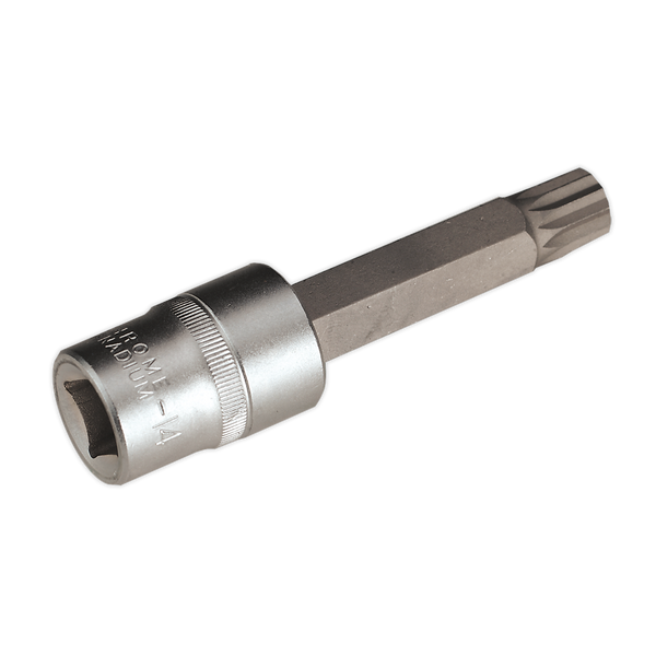 Sealey AK5531 M14 x 100mm 1/2"Sq Drive Spline Socket Bit