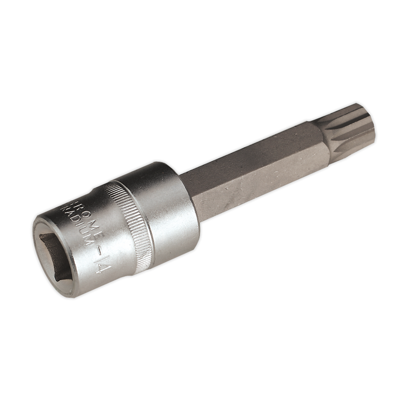 Sealey AK5531 M14 x 100mm 1/2"Sq Drive Spline Socket Bit