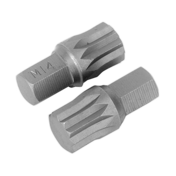 Sealey AK5532 M14 x 30mm Spline Bit - Pack of 2