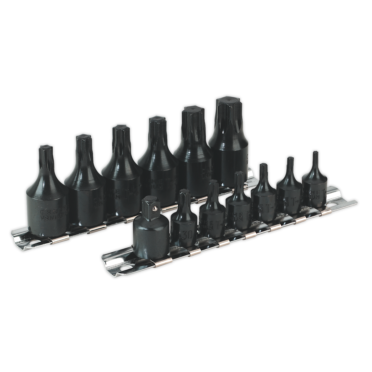 Sealey AK5584 13pc 1/4" & 3/8"Sq Drive TRX-Star* Socket Bit Set