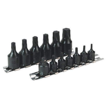 Sealey AK5584 13pc 1/4" & 3/8"Sq Drive TRX-Star* Socket Bit Set