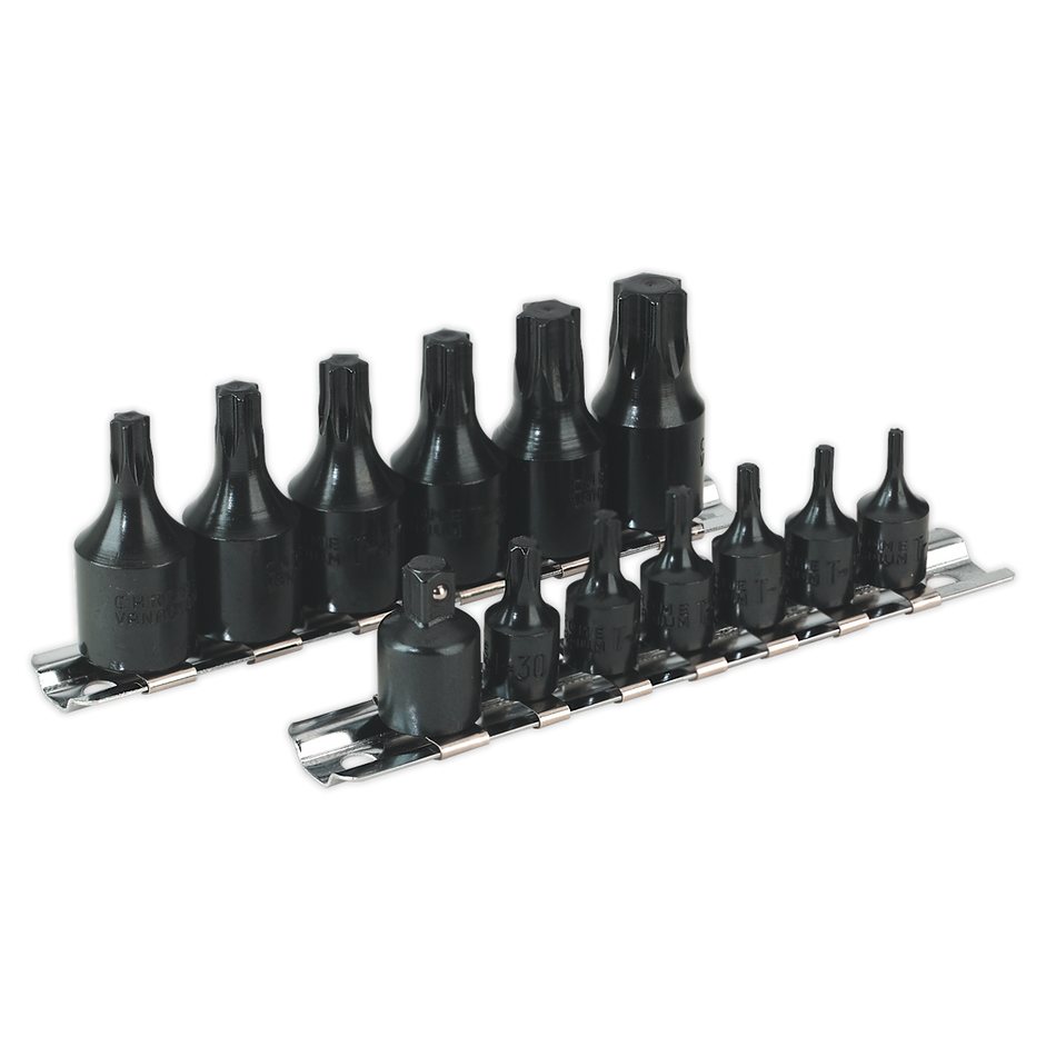Sealey AK5584 13pc 1/4" & 3/8"Sq Drive TRX-Star* Socket Bit Set