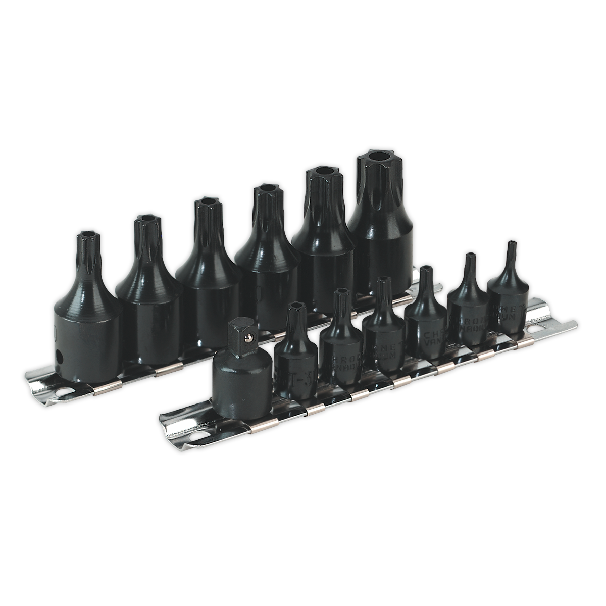 Sealey AK5585 13pc 1/4" & 3/8"Sq Drive TRX-Star* Security Socket Bit Set