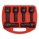 Sealey AK5586 6pc 3/4"Sq Drive Impact Hex Socket Bit Set