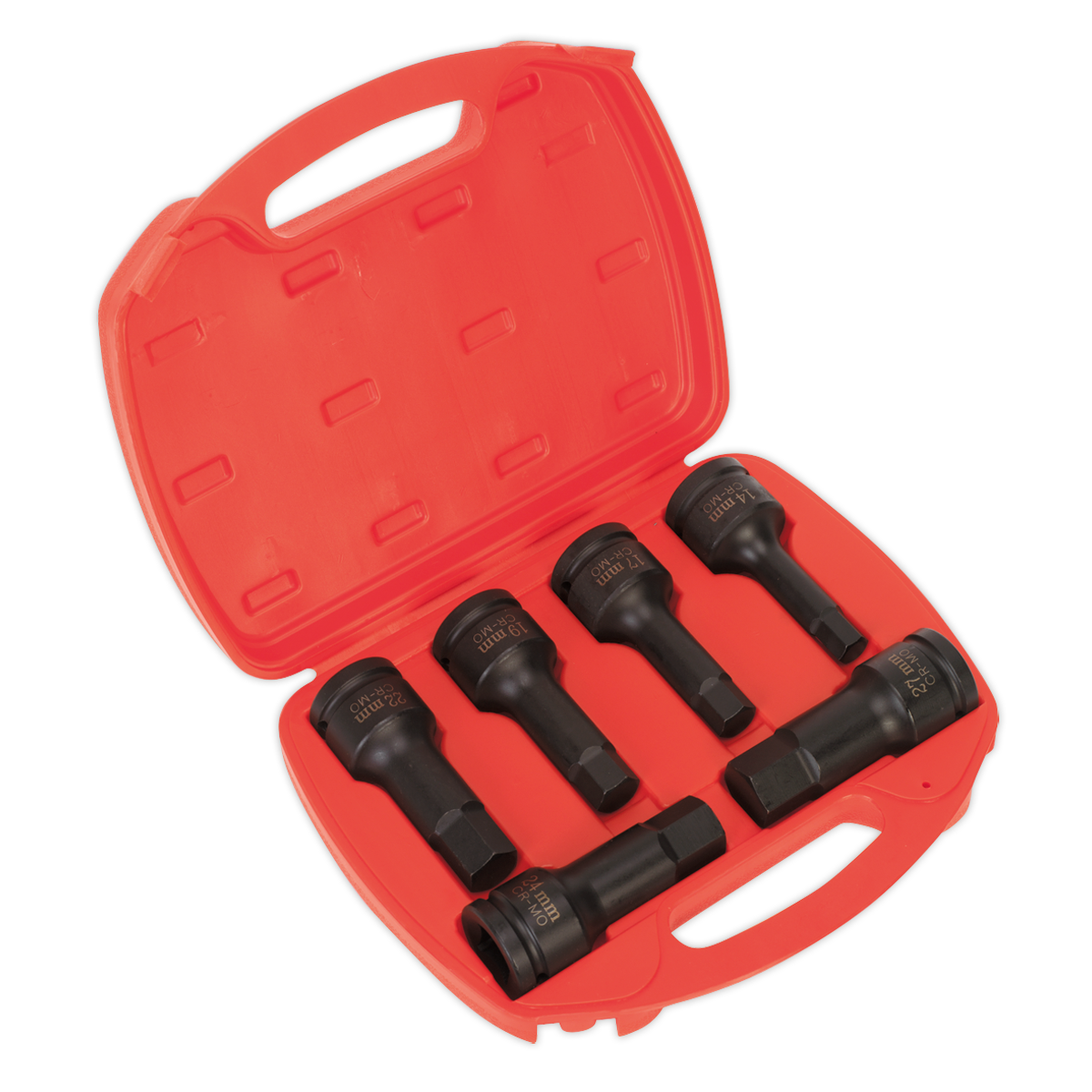 Sealey AK5586 6pc 3/4"Sq Drive Impact Hex Socket Bit Set