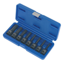 Sealey AK5602 8pc 1/2"Sq Drive TRX-Star* Impact Socket Bit Set