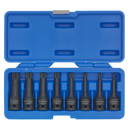 Sealey AK5604 8pc 1/2"Sq Drive Impact Spline Socket Bit Set