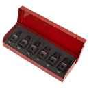 Sealey AK5607 6pc 1/2"Sq Drive Low Profile Impact TRX-Star* Socket Bit Set