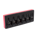 Sealey AK5608 6pc 1/2"Sq Drive Impact Spline Socket Bit Set