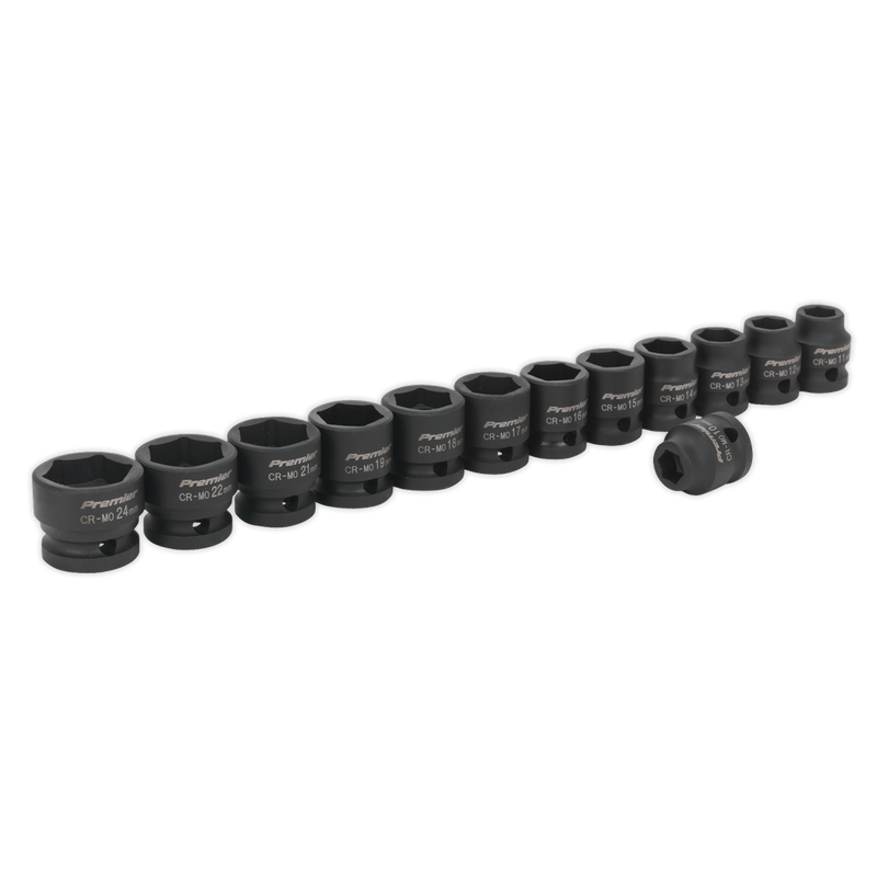 Sealey AK5613LP 13pc 1/2"Sq Drive Low Profile Impact Socket Set