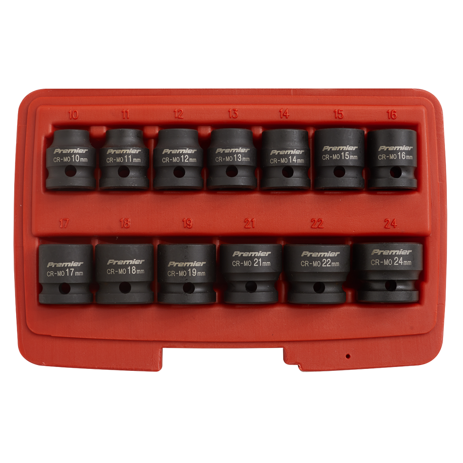 Sealey AK5613LP 13pc 1/2"Sq Drive Low Profile Impact Socket Set