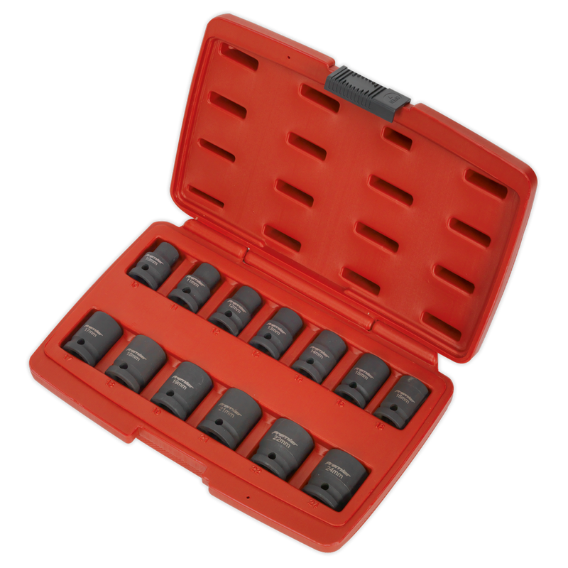 Sealey AK5613TD 13pc 1/2"Sq Drive Total Drive Impact Socket Set