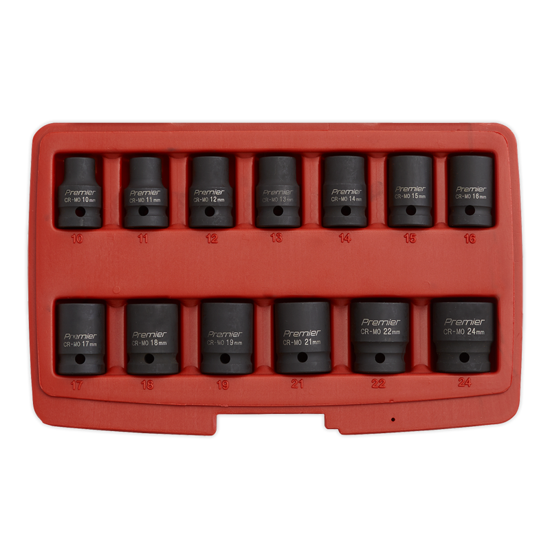 Sealey AK5613TD 13pc 1/2"Sq Drive Total Drive Impact Socket Set