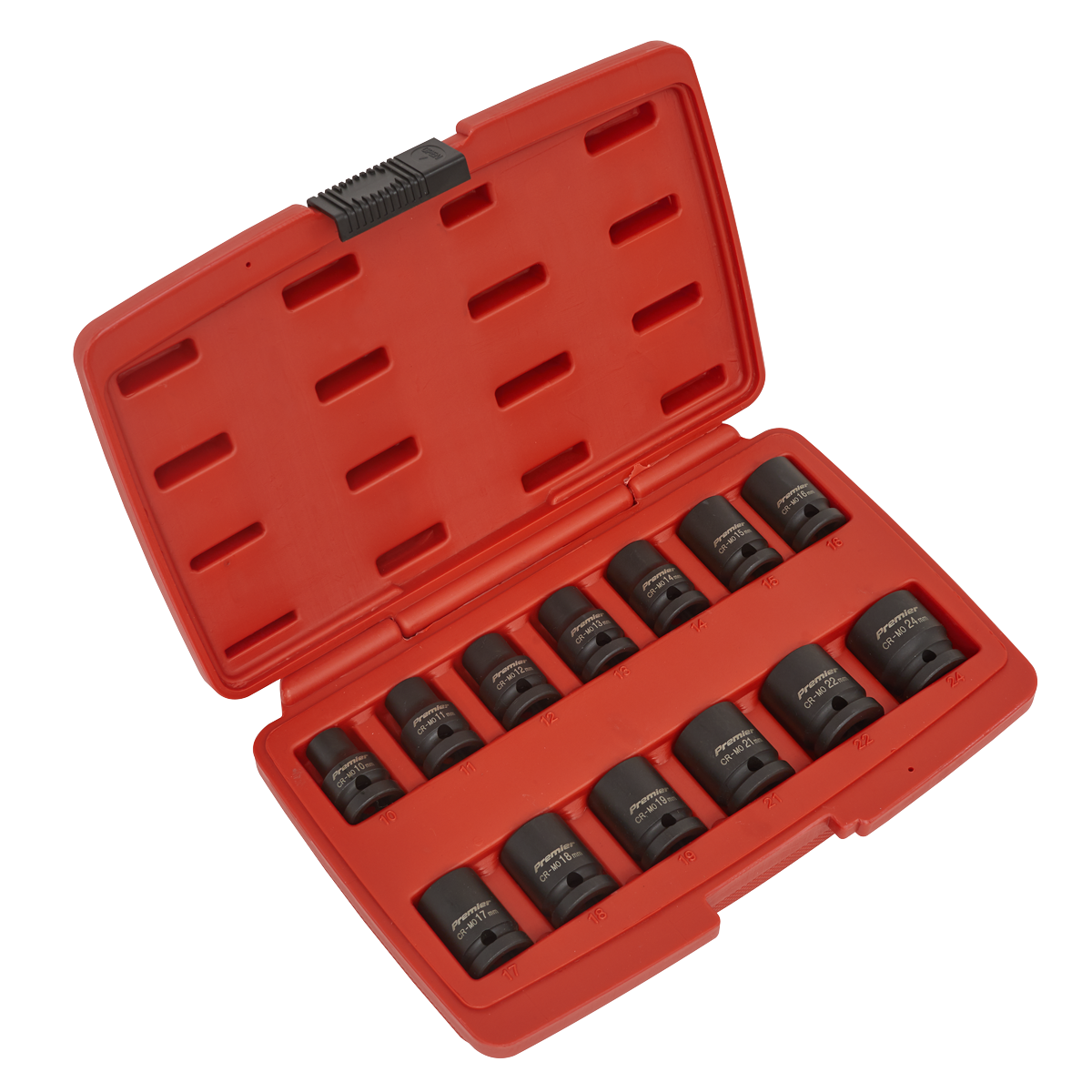 Sealey AK5614M 13pc 1/2"Sq Drive 12pt Impact Socket Set
