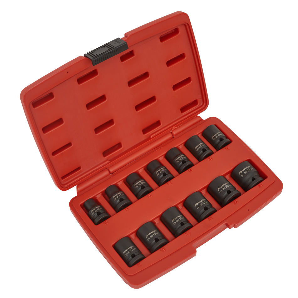 Sealey AK5614M 13pc 1/2"Sq Drive 12pt Impact Socket Set