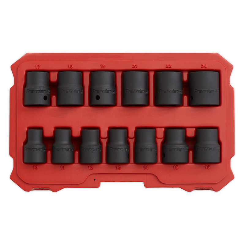 Sealey AK5616M 13pc 1/2"Sq Drive Lock¬¨¬®¬¨¬Æ‚Äö√Ñ√∂‚àö√´¬¨¬¢ Impact Socket Set