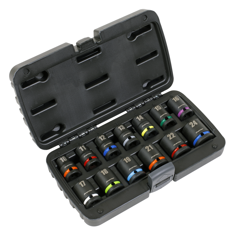 Sealey AK5617M Impact Socket Set 13pc 1/2"Sq Drive Metric
