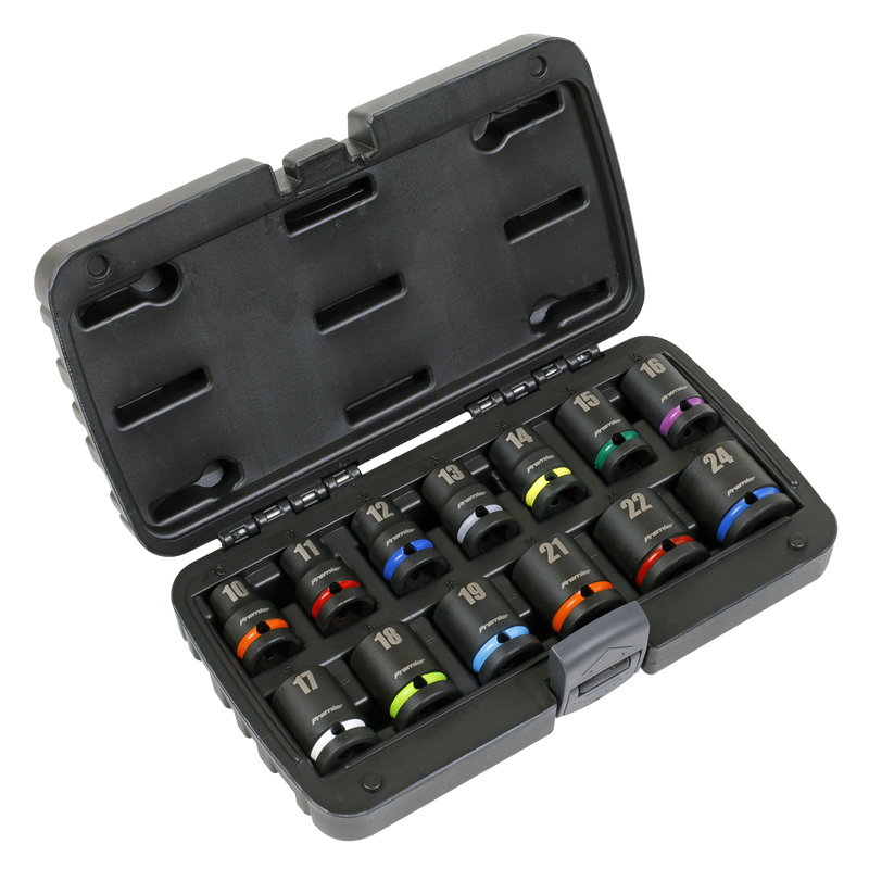 Sealey AK5617M Impact Socket Set 13pc 1/2"Sq Drive Metric