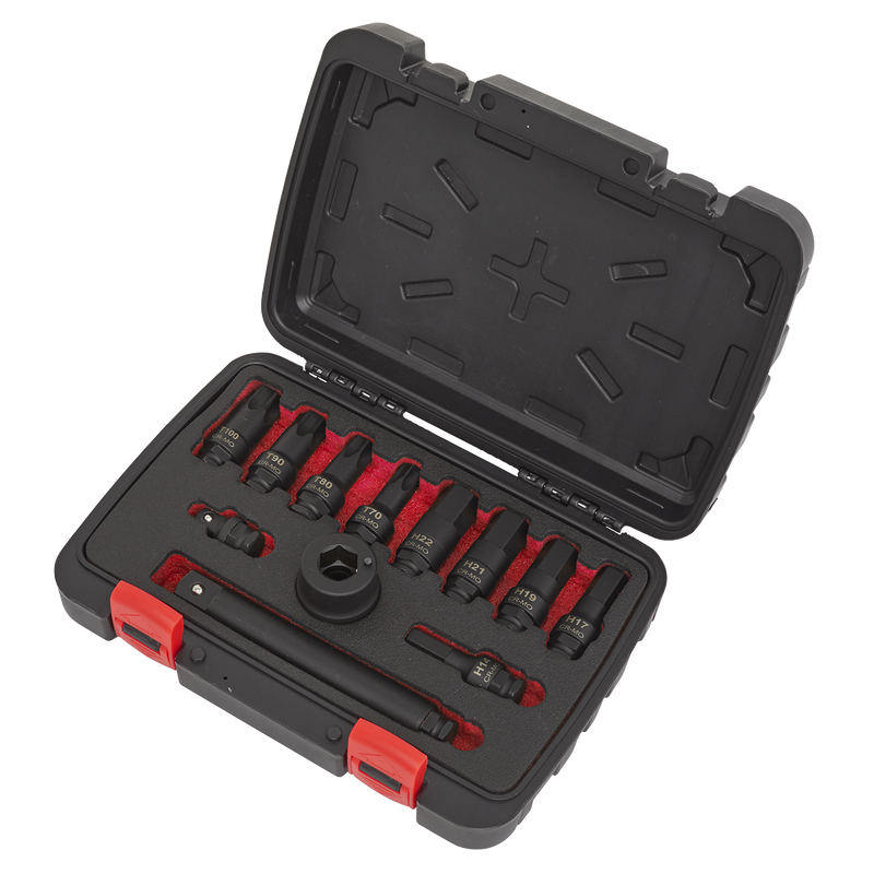 Sealey AK5617 12pc 3/4"Sq Drive Impact Socket Bit & Accessories Set