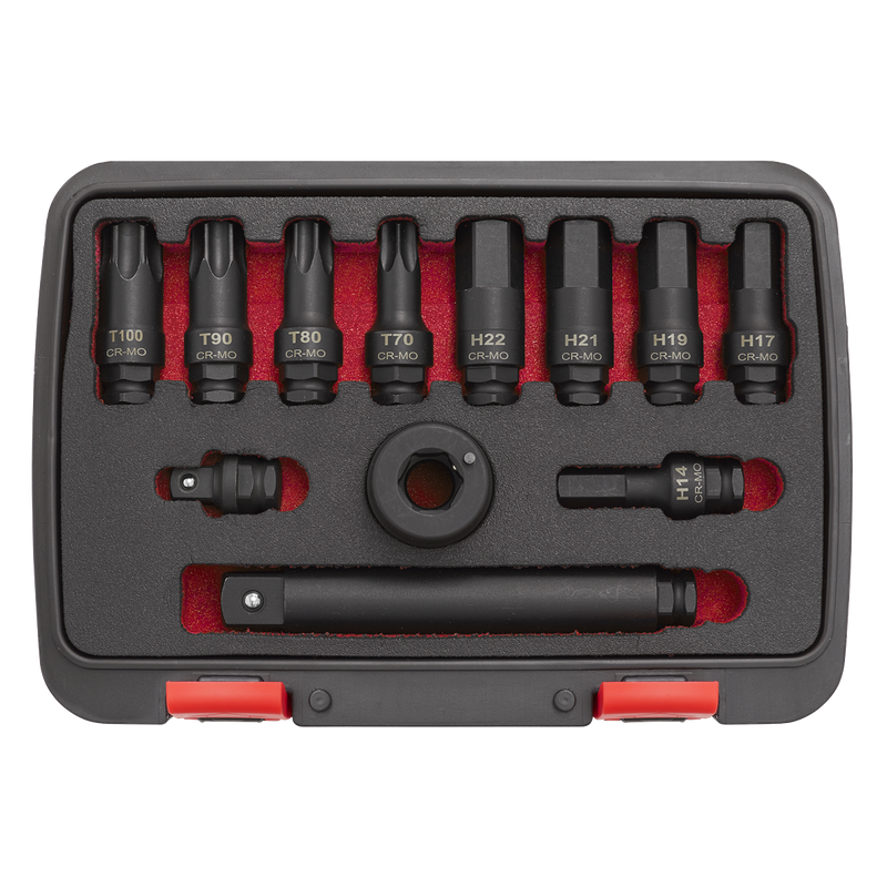 Sealey AK5617 12pc 3/4"Sq Drive Impact Socket Bit & Accessories Set