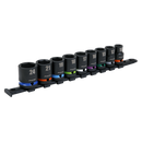 Sealey AK5618M Impact Socket Set 9pc 1/2"Sq Drive Metric