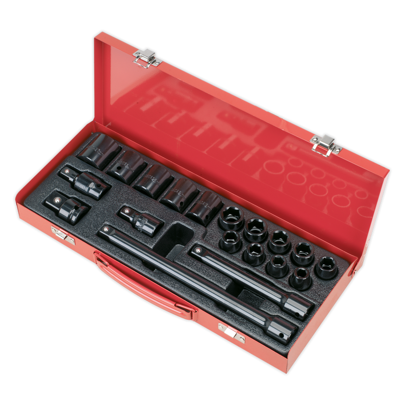 Sealey AK5619M 19pc 1/2"Sq Drive Impact Socket Set