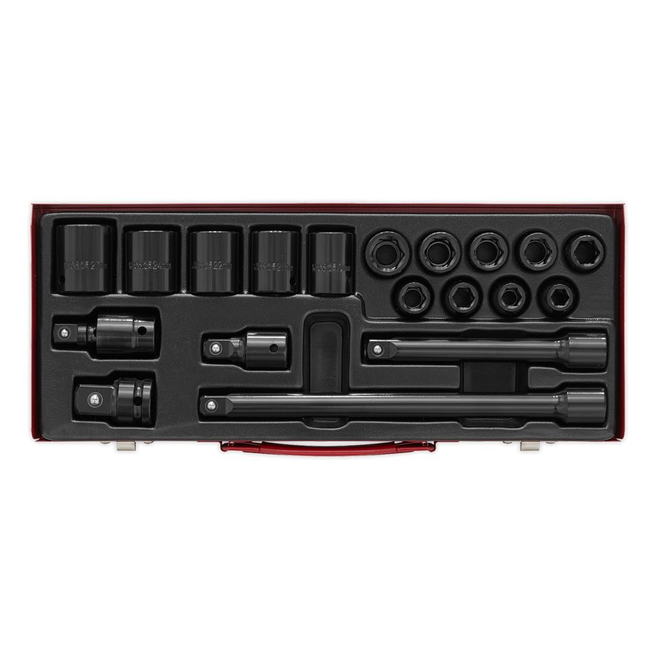 Sealey AK5619M 19pc 1/2"Sq Drive Impact Socket Set