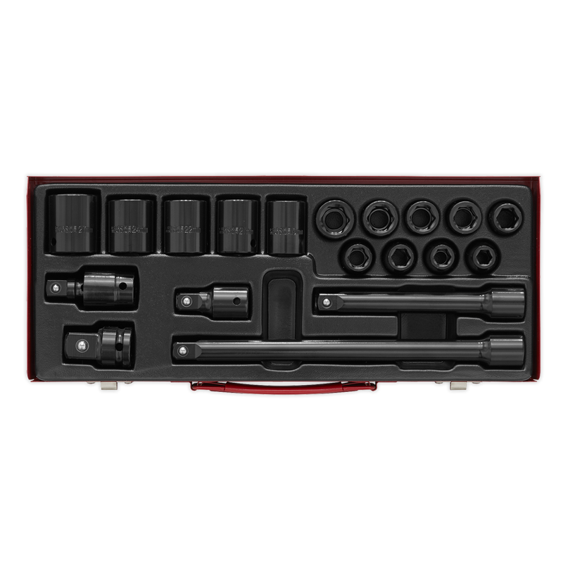 Sealey AK5619M 19pc 1/2"Sq Drive Impact Socket Set