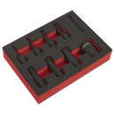 Sealey AK5620 8pc 3/8"Sq Drive Hex Impact Socket Bit Set