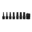 Sealey AK5620 8pc 3/8"Sq Drive Hex Impact Socket Bit Set