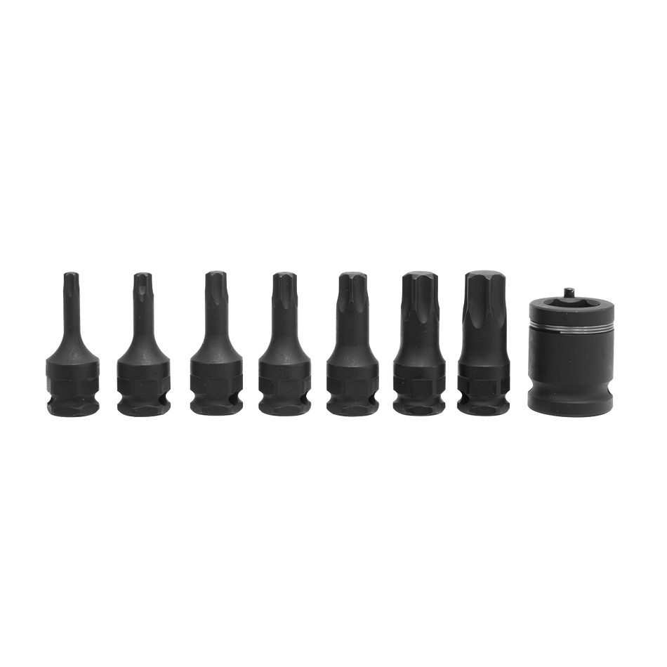 Sealey AK5621 8pc 3/8"Sq Drive Impact TRX-Star* Socket Bit Set