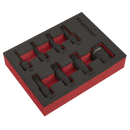 Sealey AK5622 8pc 3/8"Sq Drive Spline Impact Socket Bit Set