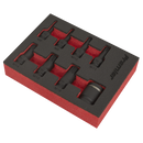 Sealey AK5622 8pc 3/8"Sq Drive Spline Impact Socket Bit Set