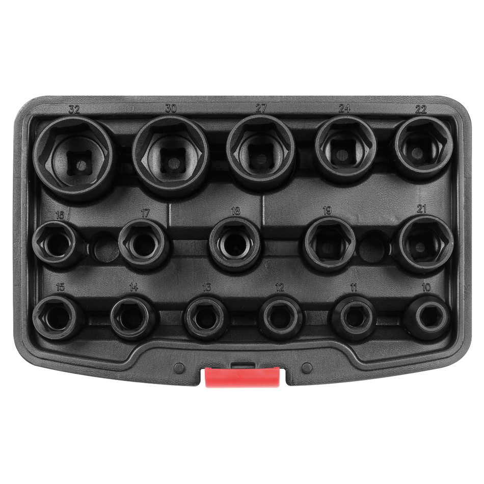 Sealey AK5624M Impact Socket Set 16pc 1/2"Sq Drive